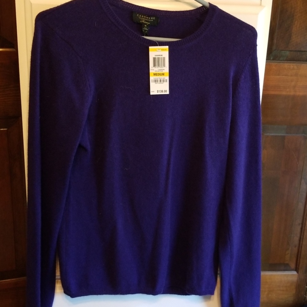 Ladies cashmere pullover sweater